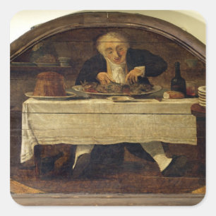 Pegatina Cuadrada Au Gourmand', cartel de la tienda para Corcellet