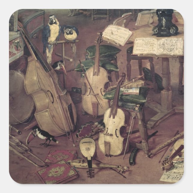 Pegatina Cuadrada Audiencia, 1617 (Anverso)