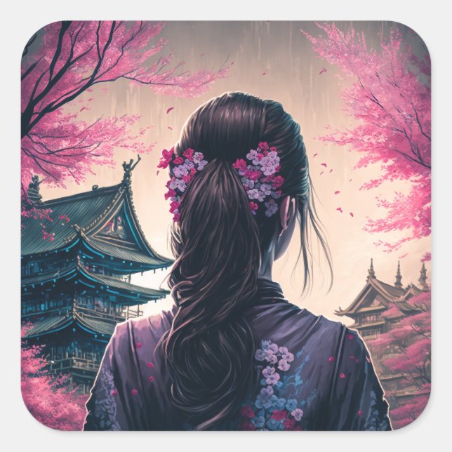 Pegatina Cuadrada Aufkleber (Anverso)