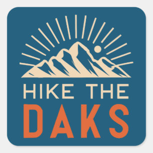 Pegatina Cuadrada Aumentar El Estallido Del Daks