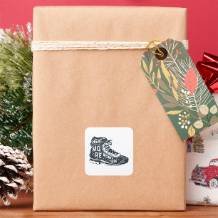 Pegatina Cuadrada Aumentar la preocupación por menos