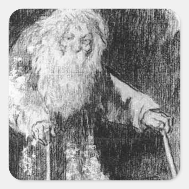 Pegatina Cuadrada Aún estoy aprendiendo por Francisco Goya (Anverso)