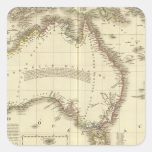 Pegatina Cuadrada Australia 10