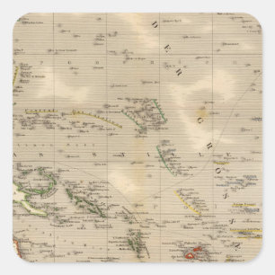 Pegatina Cuadrada Australia 4