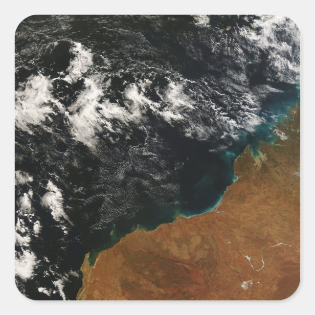 Pegatina Cuadrada Australia Occidental (Anverso)