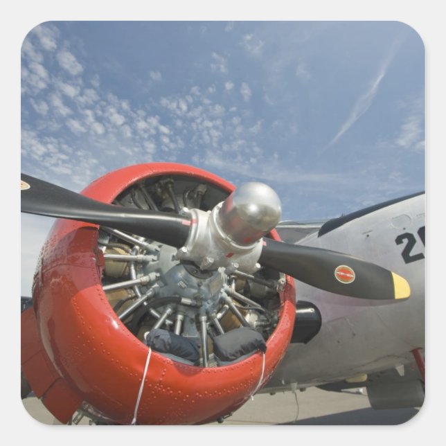 Pegatina Cuadrada Australia Occidental, Arlington, Arlington Fly-in, (Anverso)