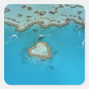 Pegatina Cuadrada Australia, Queensland, Las Islas Whitsunday,