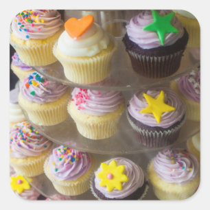 Pegatina Cuadrada Australia, Victoria, Melbourne, St. Kilda