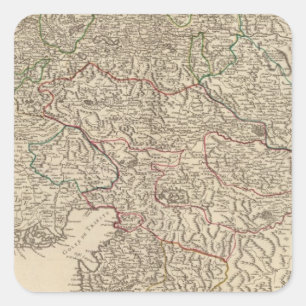 Pegatina Cuadrada Austria 4