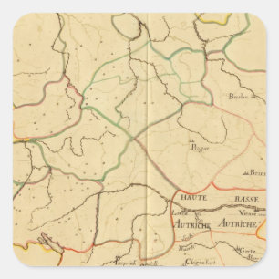 Pegatina Cuadrada Austria y República Checa 3