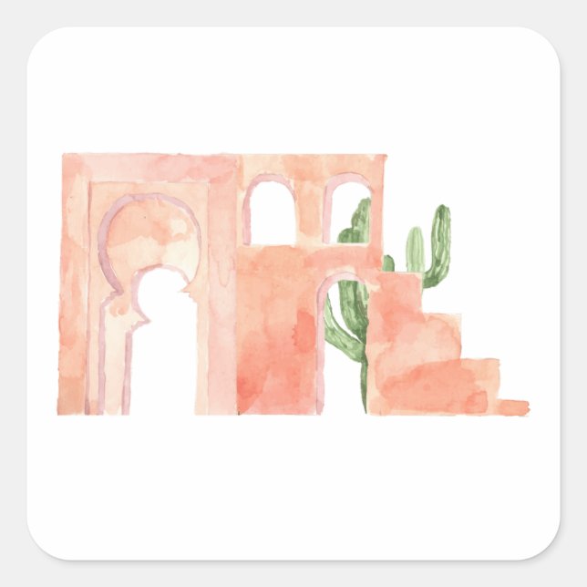 Pegatina Cuadrada Autocollant (Anverso)