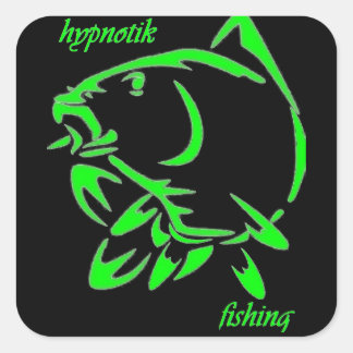 Pegatina Cuadrada autocollant hypnotik fishing