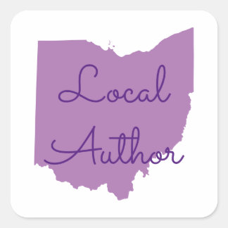 Pegatina Cuadrada Autor local de color personalizado Ohio