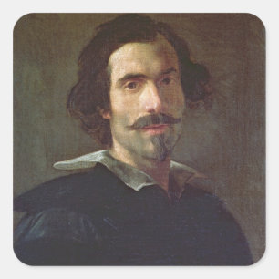 Pegatina Cuadrada Autoretrato