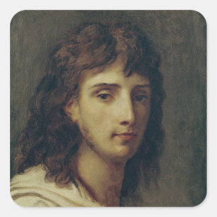 Pegatina Cuadrada Autoretrato 3