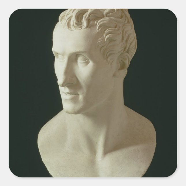 Pegatina Cuadrada Autoretrato 6 (Anverso)