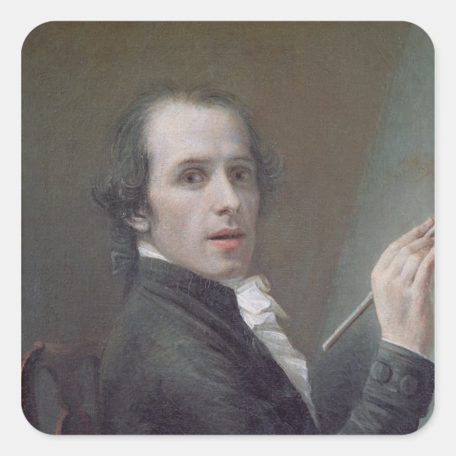 Pegatina Cuadrada Autorretrato, 1790 (Anverso)