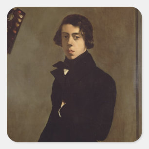 Pegatina Cuadrada Autorretrato, 1835