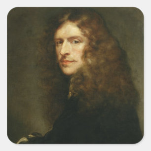 Pegatina Cuadrada Autorretrato, c.1652