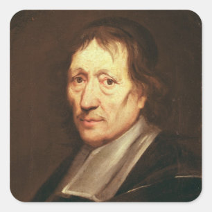 Pegatina Cuadrada Autorretrato, c.1672