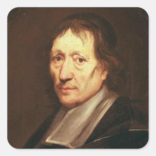 Pegatina Cuadrada Autorretrato, c.1672 (Anverso)