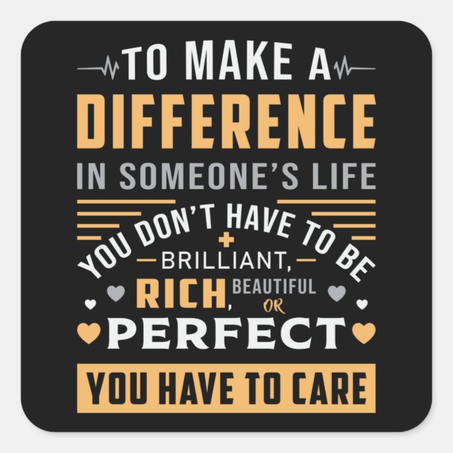 Pegatina Cuadrada Auxiliar médico Médica de enfermería en el hospita (Anverso)