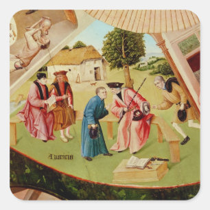 Pegatina Cuadrada Avaricia