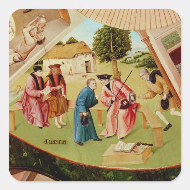 Pegatina Cuadrada Avaricia (Anverso)