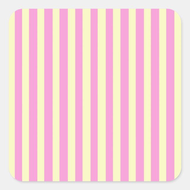 Pegatina Cuadrada Avenida Rosa (Anverso)