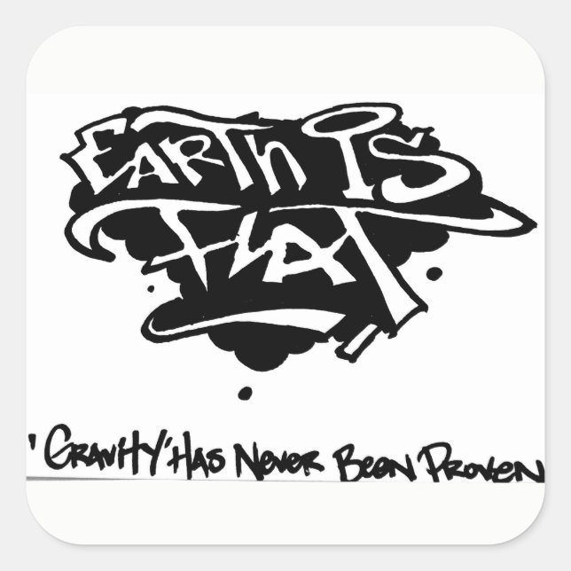 Pegatina Cuadrada aversión (Anverso)