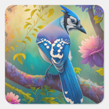 Aves fantásticas Jay azul