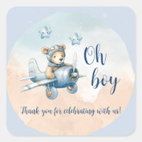 Aviador de oseos de Teddy Oh Boy Baby Shower