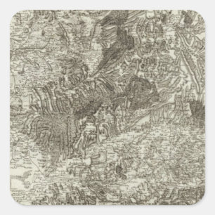 Pegatina Cuadrada Aviñón, Naranja