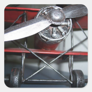 Pegatina Cuadrada Avión