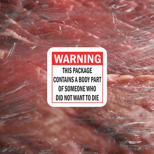 Pegatina Cuadrada Aviso, activismo de paquetes (Subido por el creador)