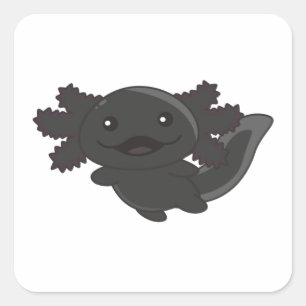 Pegatina Cuadrada Axolotl Diferentes Tipos De Axolotls Cute Animales