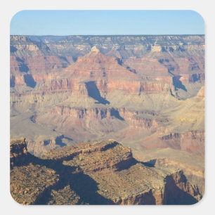 Pegatina Cuadrada AZ, Arizona, Parque Nacional del Gran Cánion, Sur 