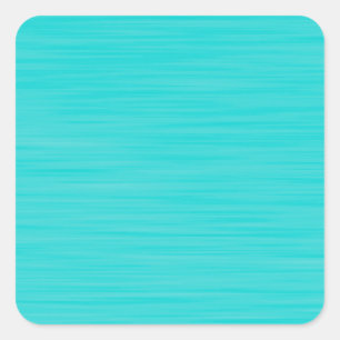 Pegatina Cuadrada Azul Aqua pintado a mano