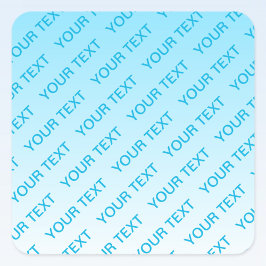 Pegatina Cuadrada Azul cielo (¡color cambiable!) Patrón de color ocm