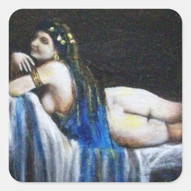 PEGATINA CUADRADA AZUL GITANO (Anverso)