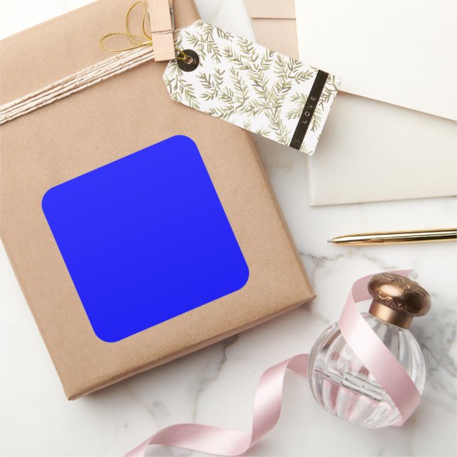 Pegatina Cuadrada Azul grande (Regalar)