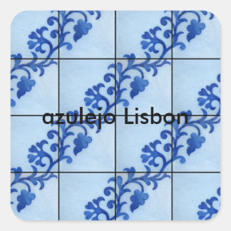 Pegatina Cuadrada azulejo Lisbon