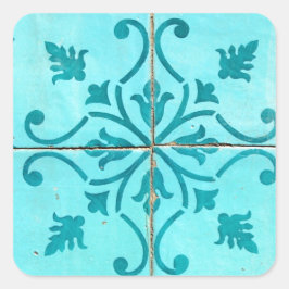 Pegatina Cuadrada Azulejos