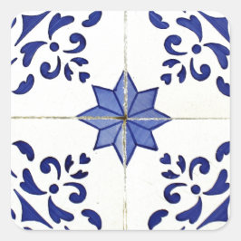 Pegatina Cuadrada Azulejos