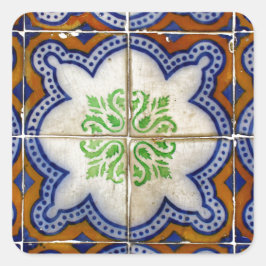 Pegatina Cuadrada Azulejos