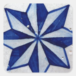 Pegatina Cuadrada Azulejos, Portuguese Tiles