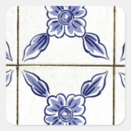 Pegatina Cuadrada Azulejos, Portuguese Tiles