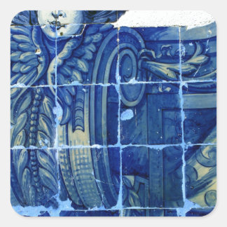 Pegatina Cuadrada Azulejos, Portuguese Tiles