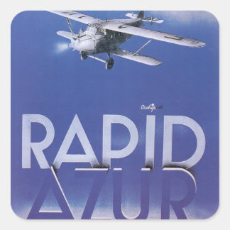 Pegatina Cuadrada Azur rápido