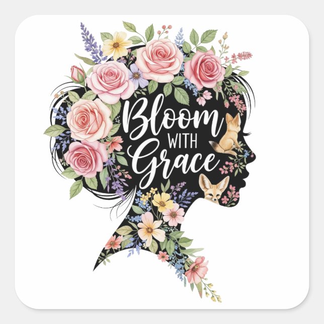 Pegatina Cuadrada Baby Bib (Anverso)